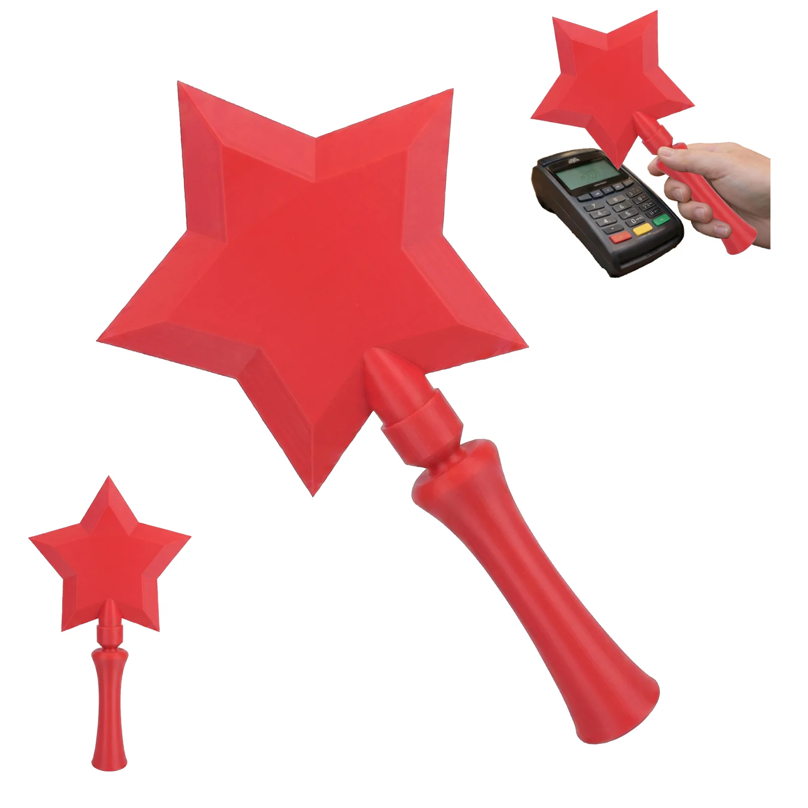 3D Printed Star Wand Contactless Card Holder, Short Magic With Slot For Tap Payment,… — variant image