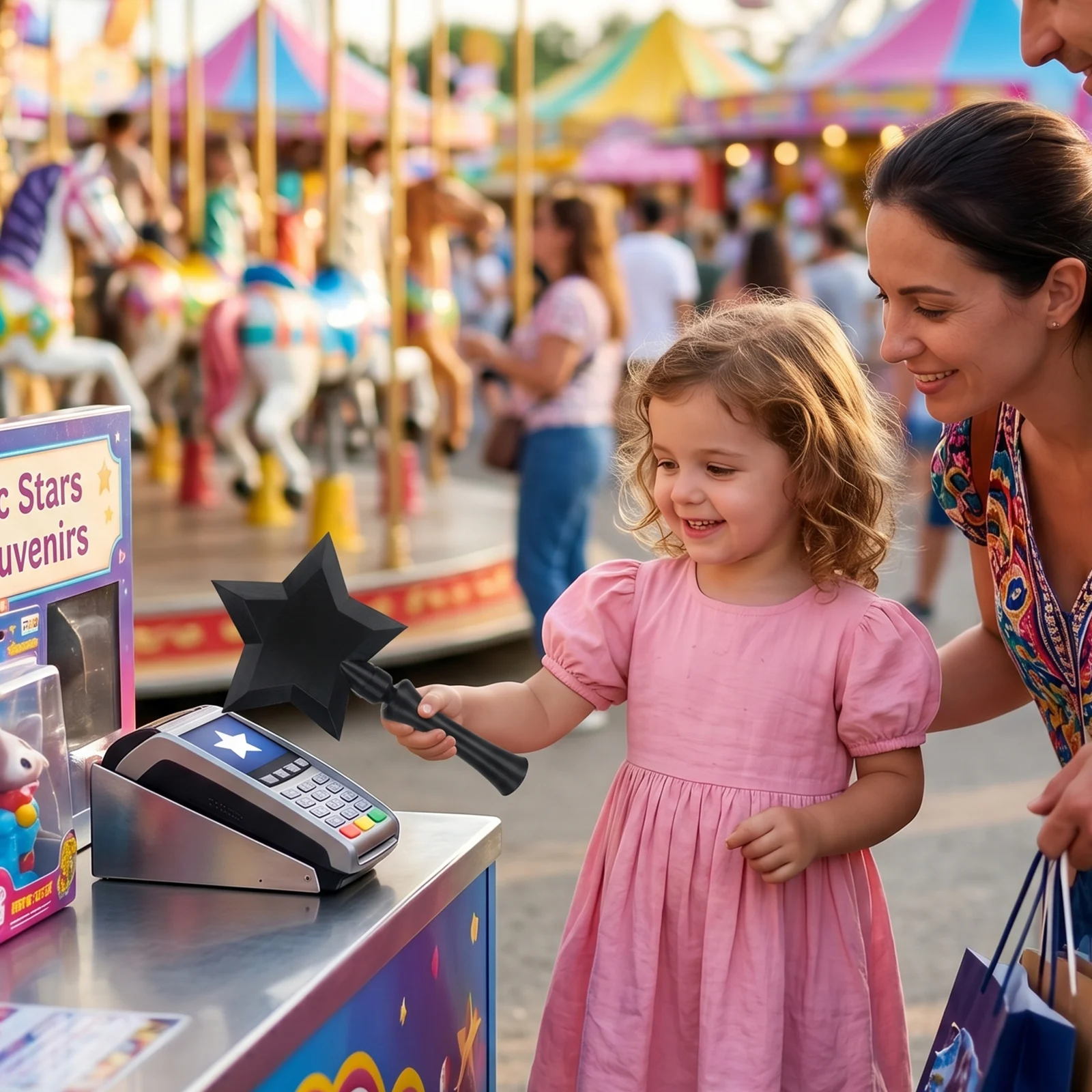 3D Printed Star Wand Contactless Card Holder, Short Magic With Slot For Tap Payment,… — image 6