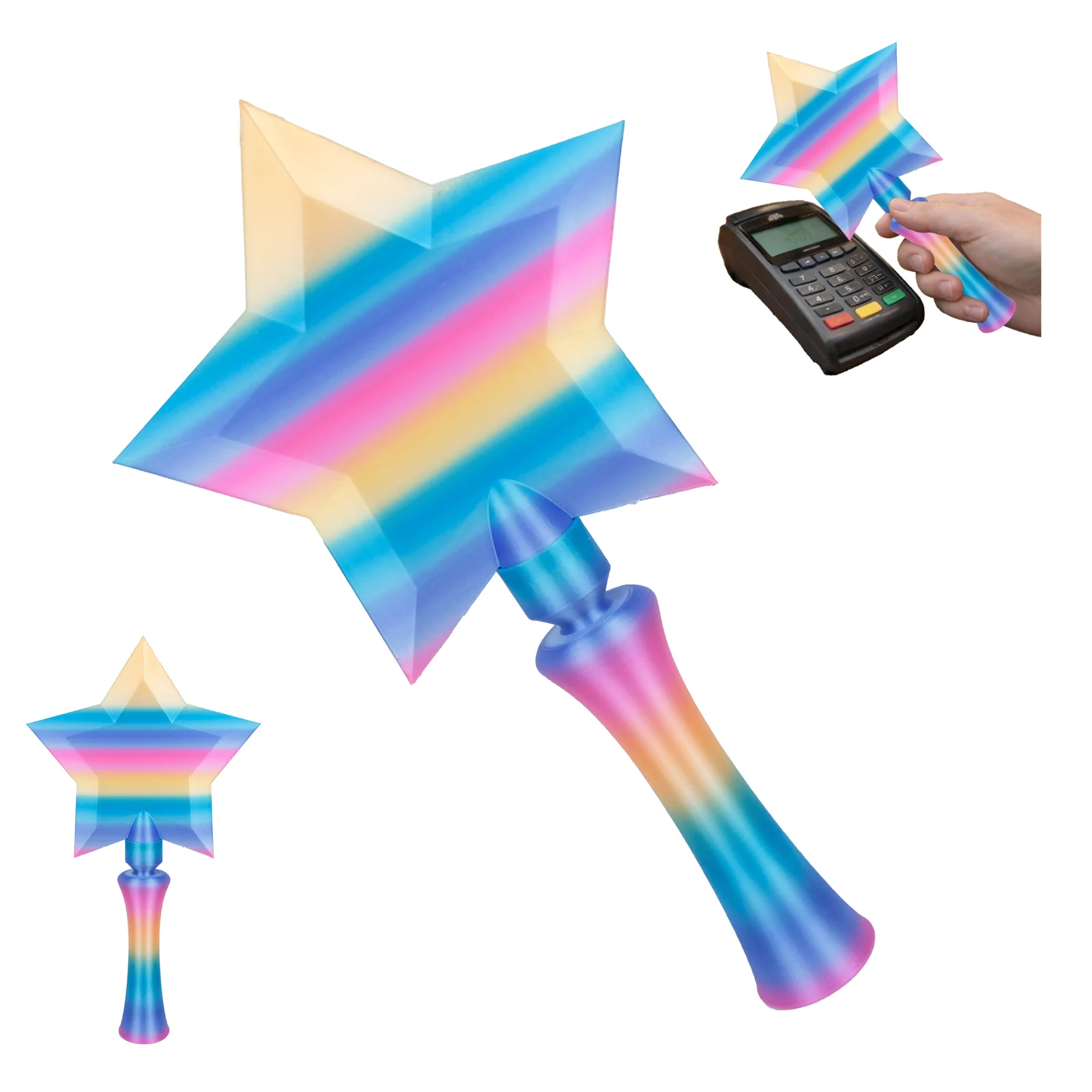 3D Printed Star Wand Contactless Card Holder, Short Magic With Slot For Tap Payment,… — image 8