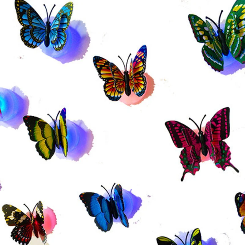 3D Single-layer Stereo Butterfly Wall Stickers LED — image 2