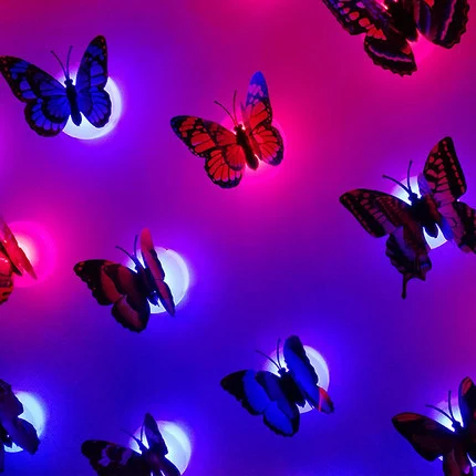 3D Single-layer Stereo Butterfly Wall Stickers LED — image 4