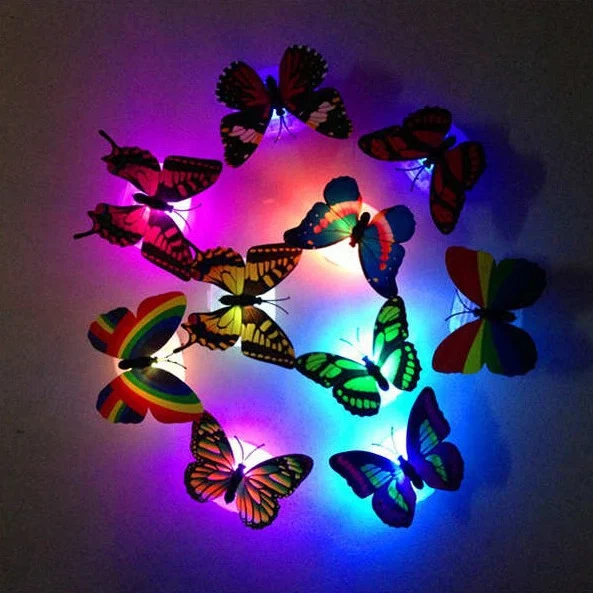 3D Single-layer Stereo Butterfly Wall Stickers LED — image 3