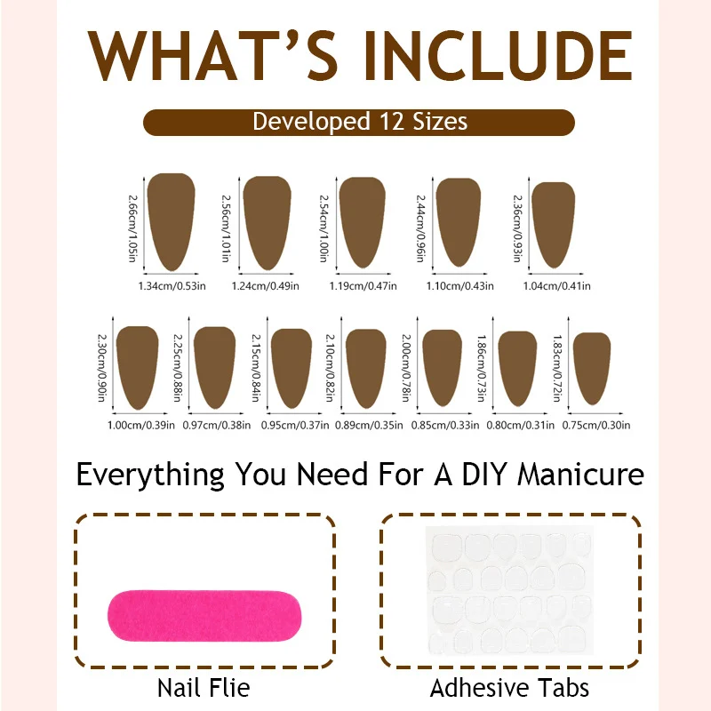 3D Textured Flower Wearable Nail Tips Stickers — image 3