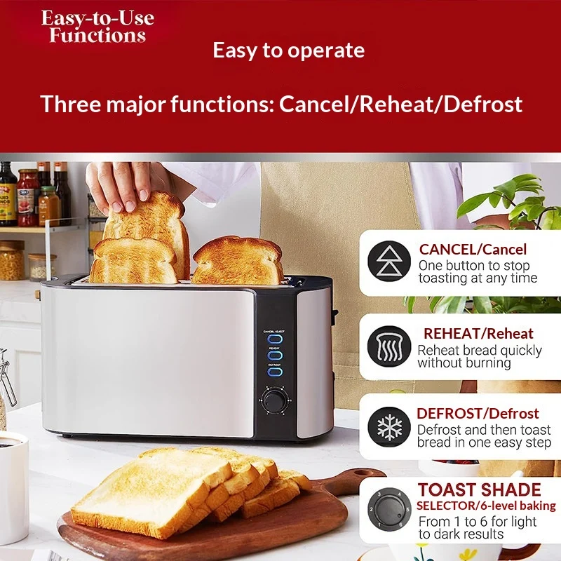4-slice Toaster With Dual Long Slots — image 4