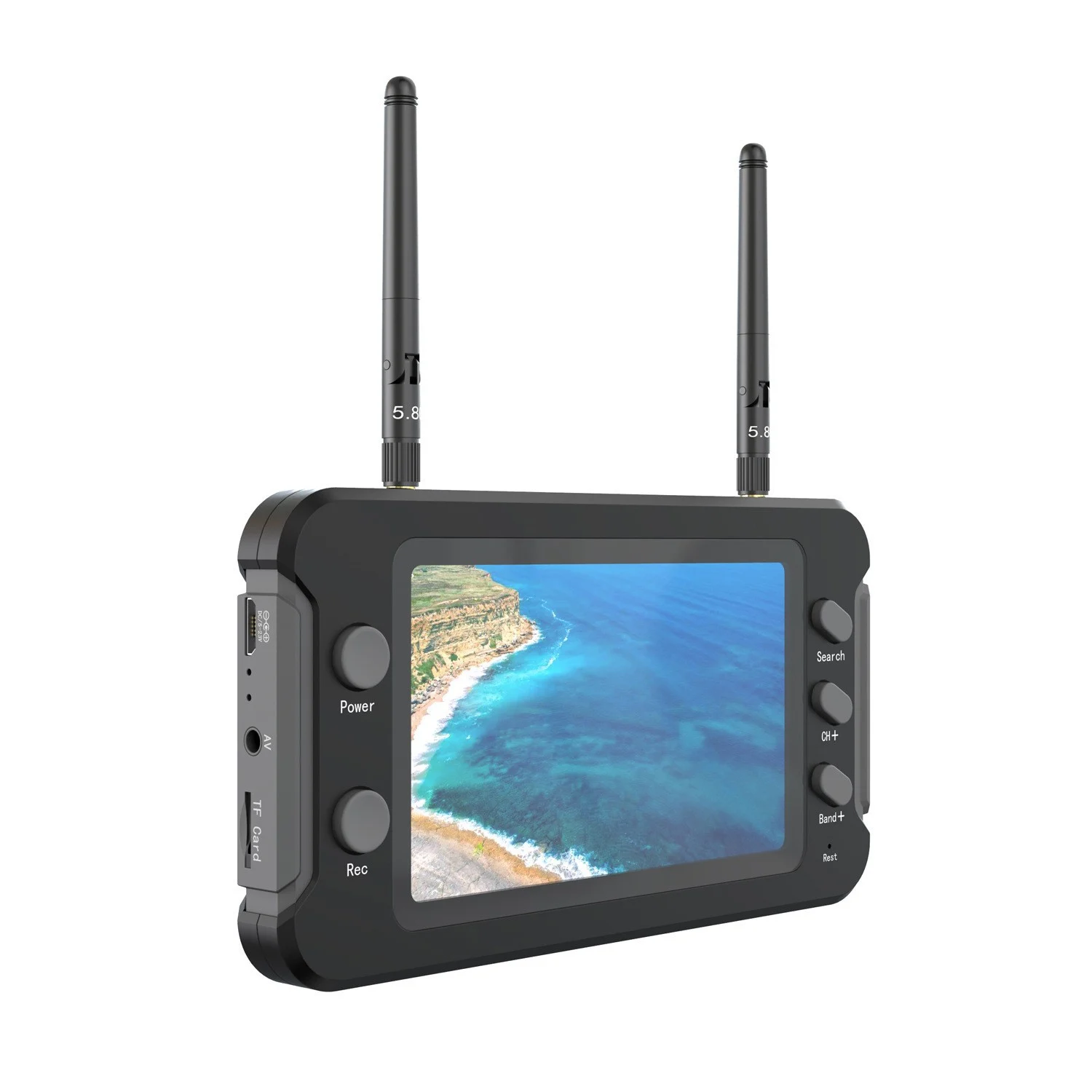 43-inch 5.8g Crossing Machine FPV Display Screen 800480 HD 1200mah Voltage 5-23V With DVR — image 3