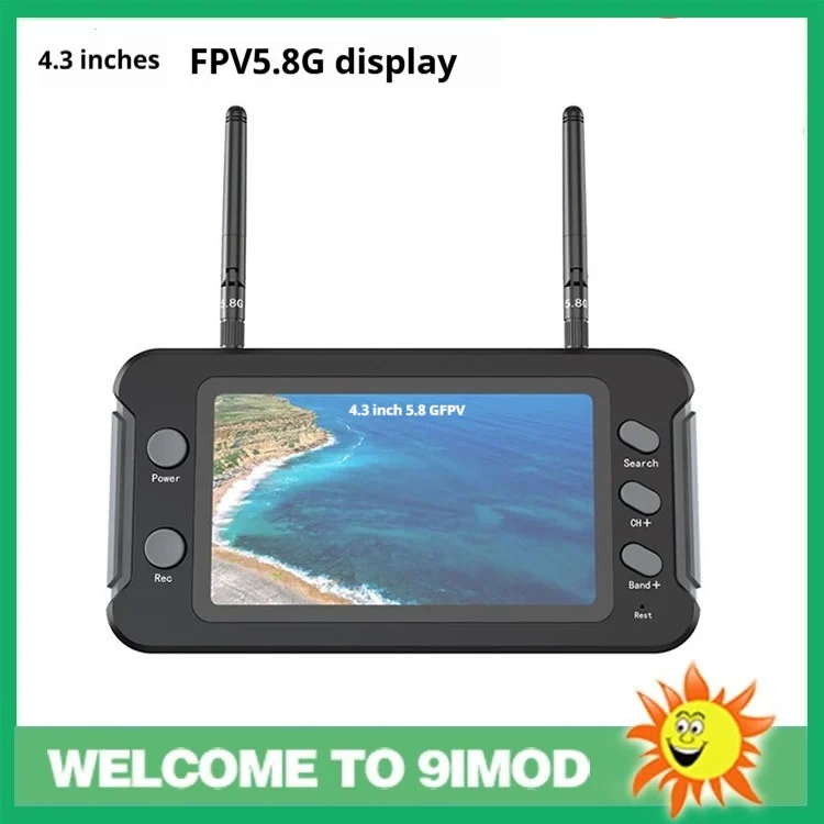 43-inch 5.8g Crossing Machine FPV Display Screen 800480 HD 1200mah Voltage 5-23V With DVR — image 5
