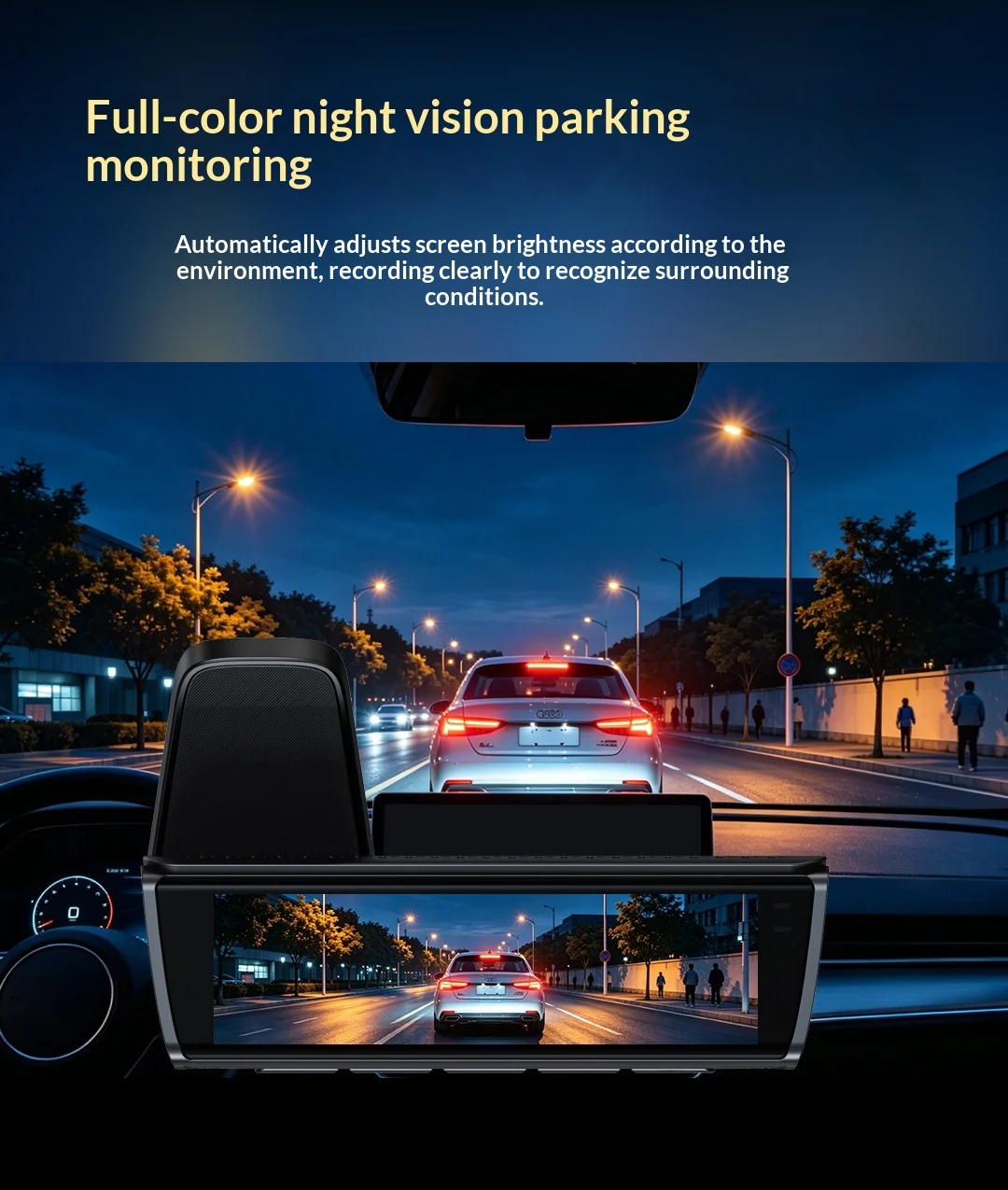 4K Dual Front & Rear Dash Cam, High Definition Car DVR Recorder — image 5