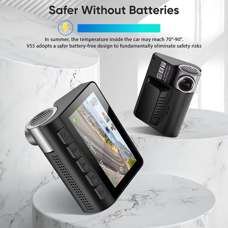 4K HD Dual Lens Dash Cam With Smartphone Wifi Connectivity And Built In GPS — image 4