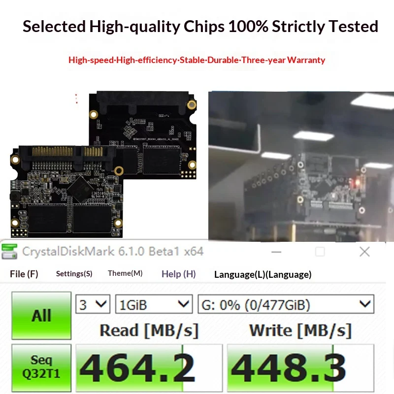 512GB SATA SSD Compatible With Both Laptops And Desktops — image 3