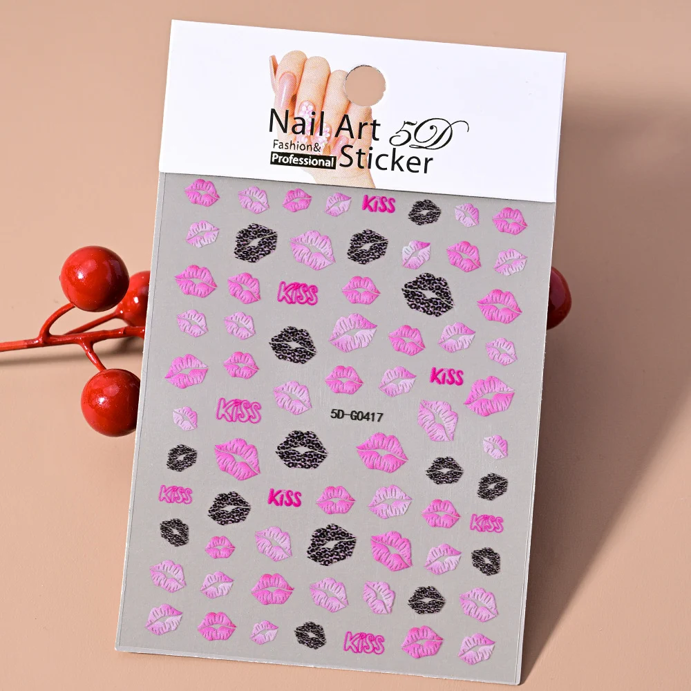 5D Embossed Nail Art Stickers — image 3