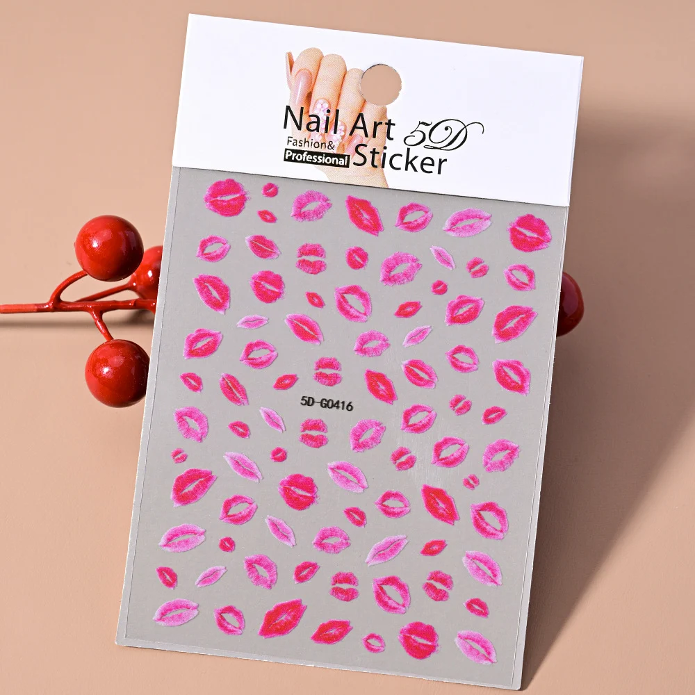 5D Embossed Nail Art Stickers — variant image
