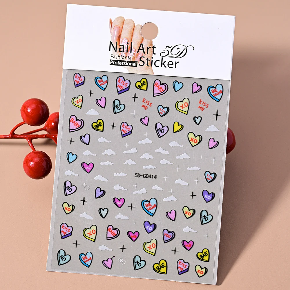 5D Embossed Nail Art Stickers — image 5