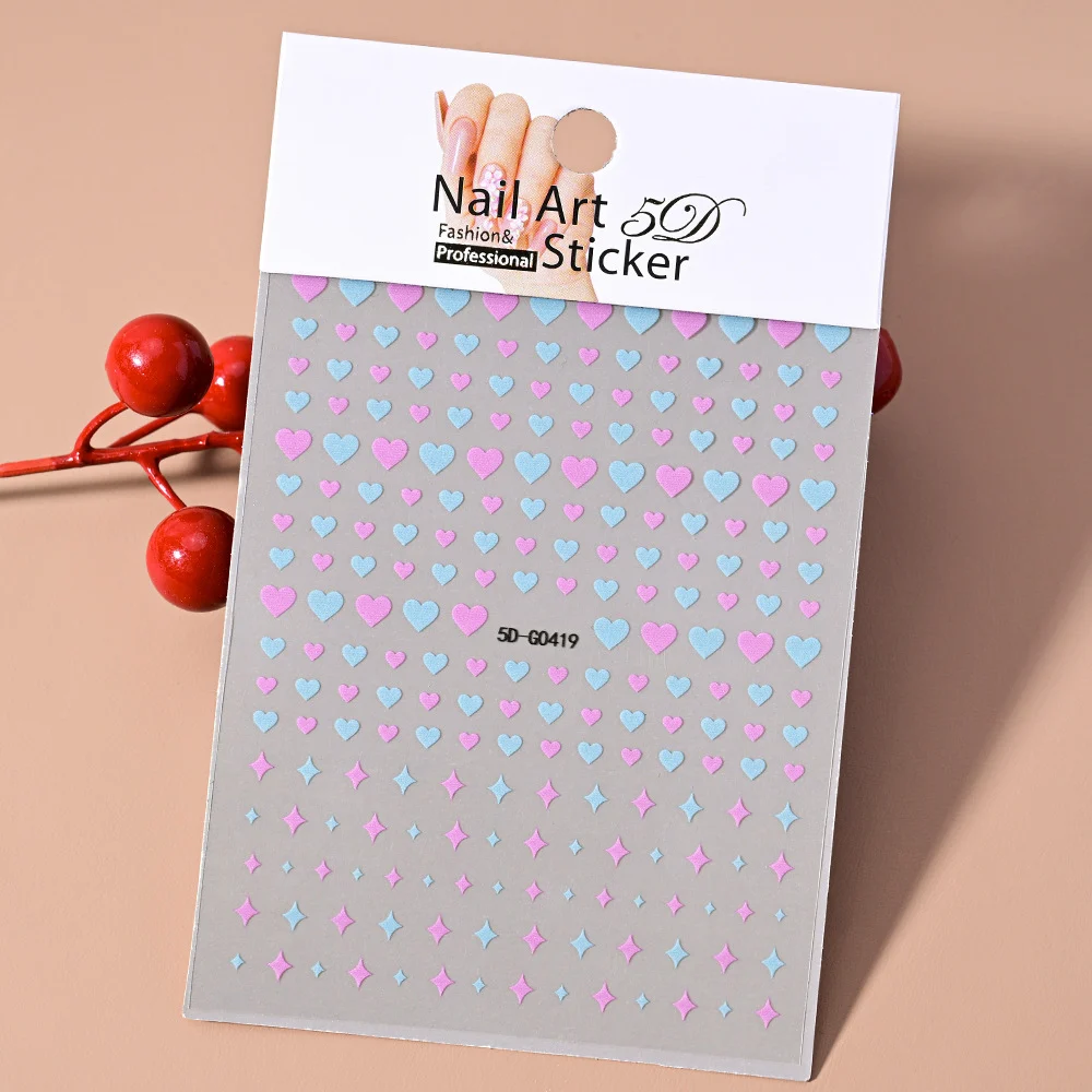 5D Embossed Nail Art Stickers — image 8