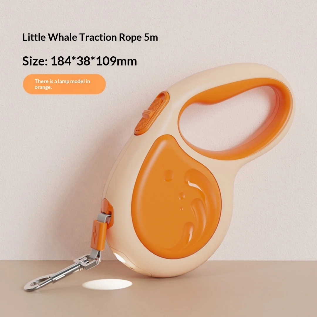 5m Retractable Pet Leash With Flashlight, Anti-pull Automatic Dog Cat Walking Rope — variant image