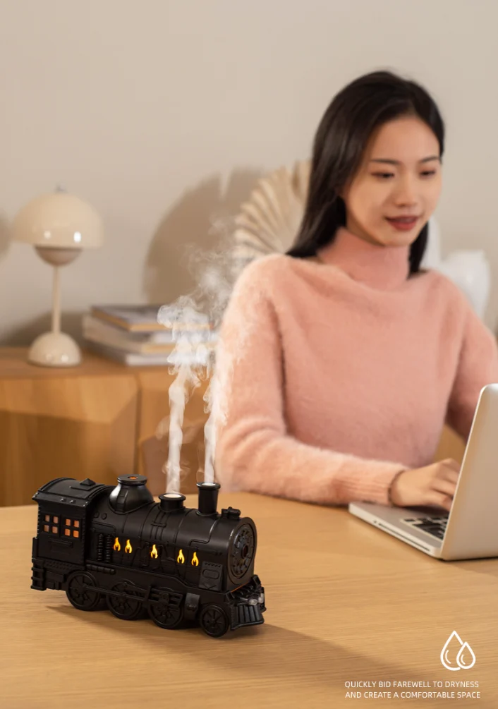 5V Mini Train Aroma Diffuser, Special Diffuser For Essential Oils, Desktop, Retro… — image 2