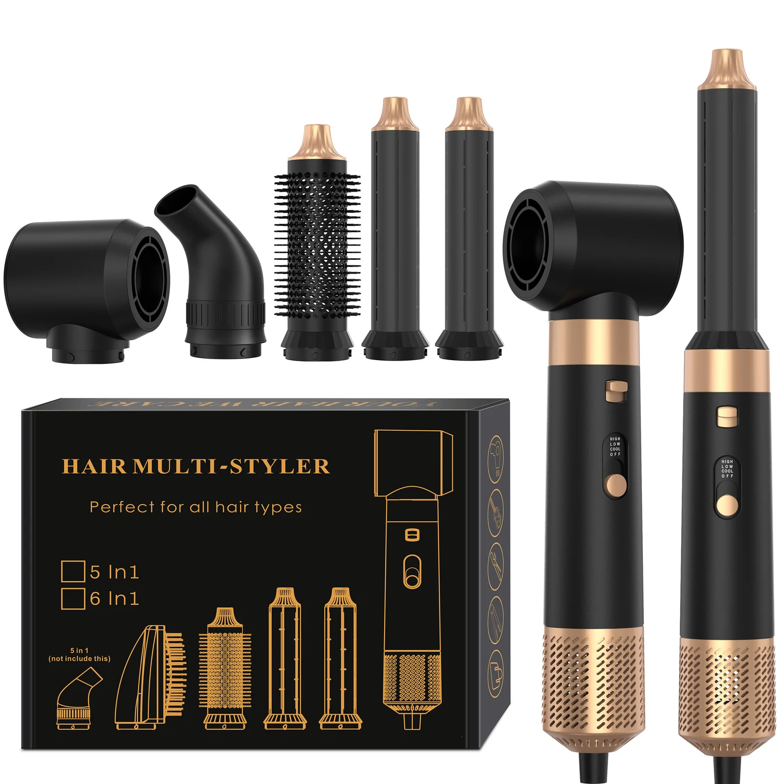 6-in-1 Hot-air Comb For Straightening And Curling — image 4