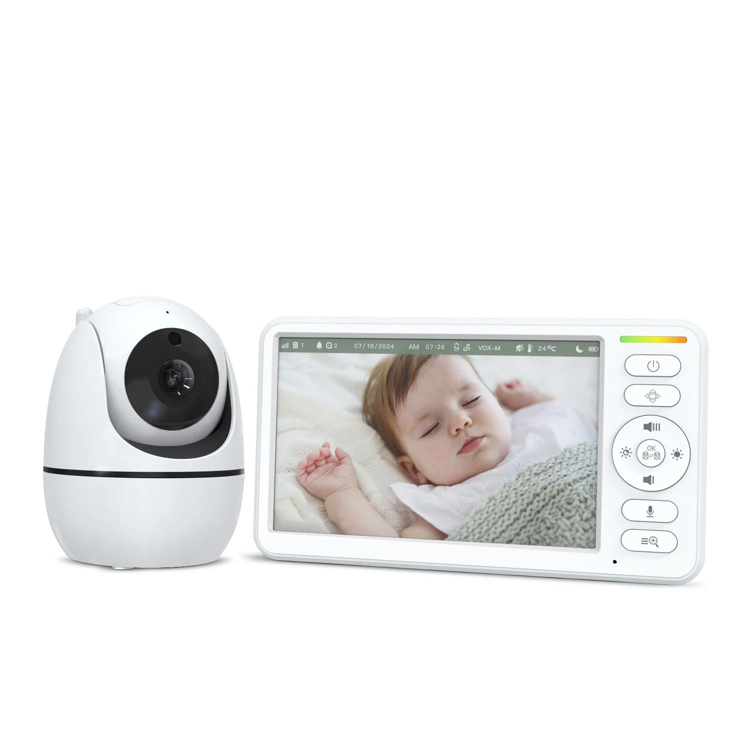 6-inch Wireless Voice Intercom With Screen Baby Monitor Children — image 4
