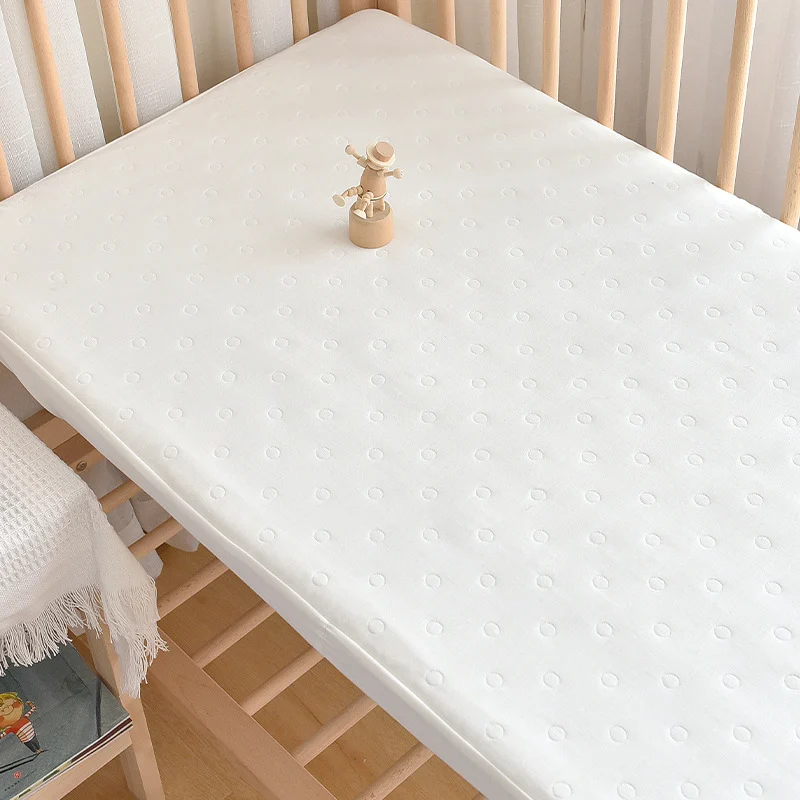 6-layer Pure Cotton Gauze Jacquard-embroidered Baby Bed Skirt — image 2