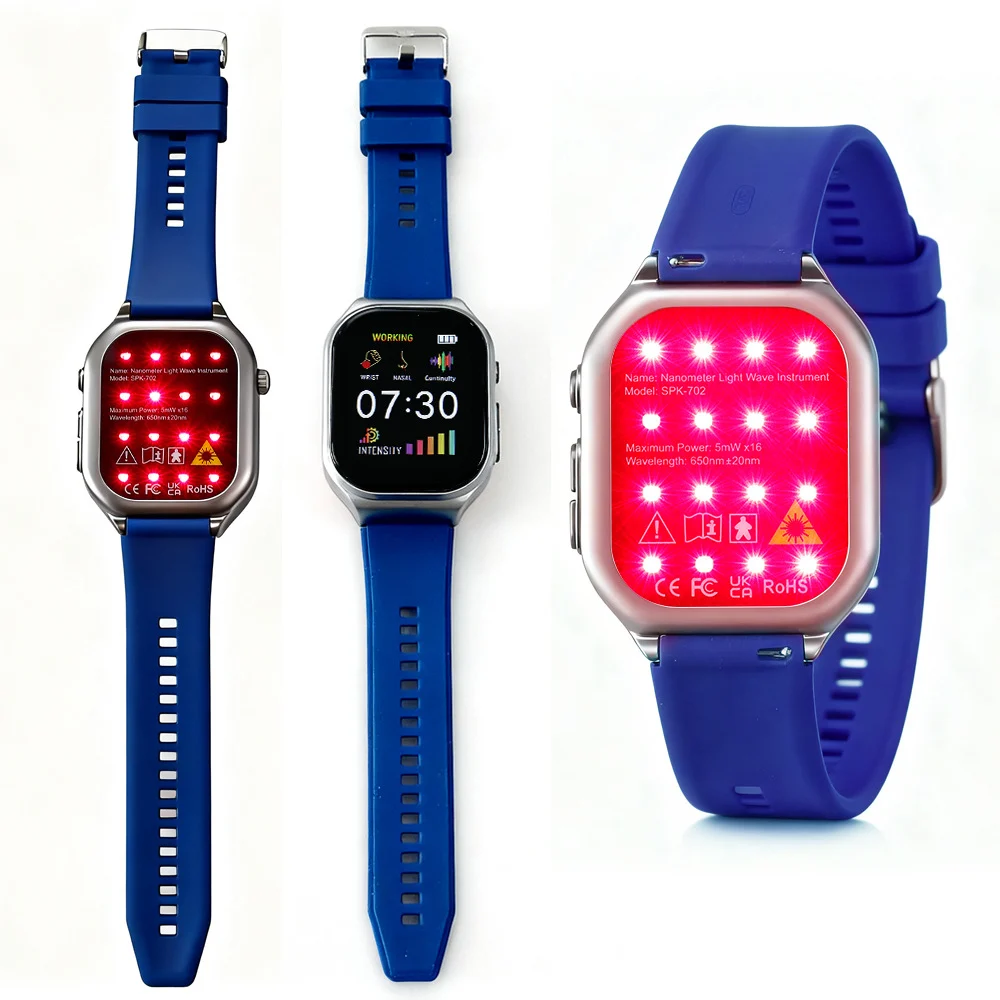 650nm Red Light Therapy Watch Cold Laser LLLT With Nasal And Ear Probes — image 3