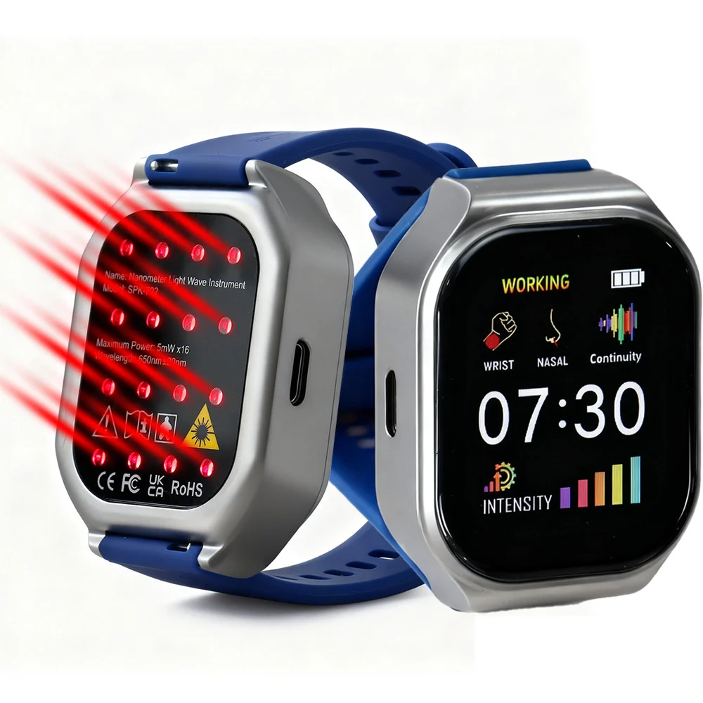 650nm Red Light Therapy Watch Cold Laser LLLT With Nasal And Ear Probes — image 5