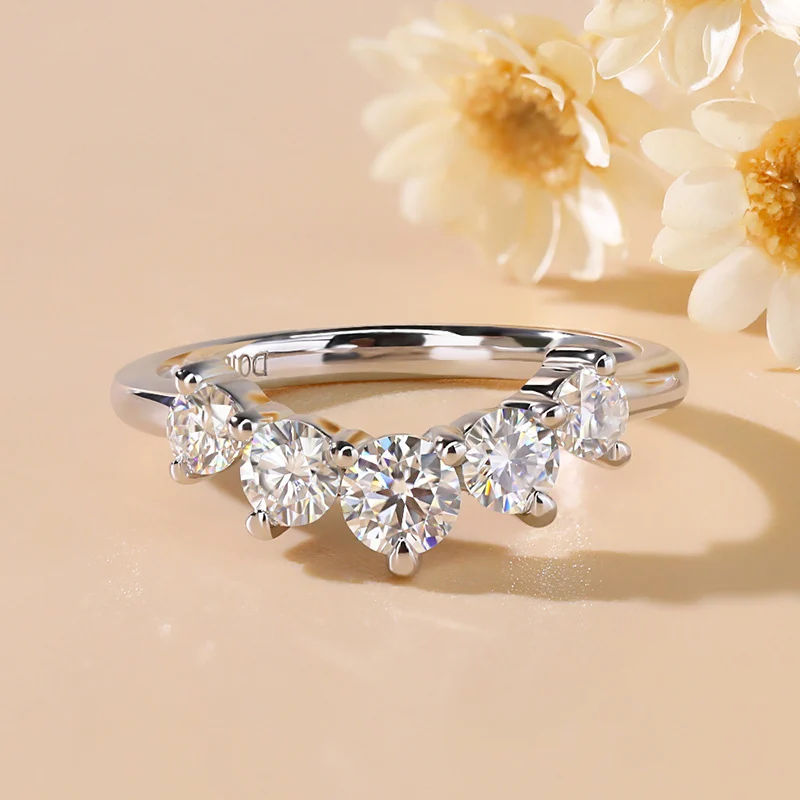 925 Sterling Silver Moissanite Ring For Women — image 5