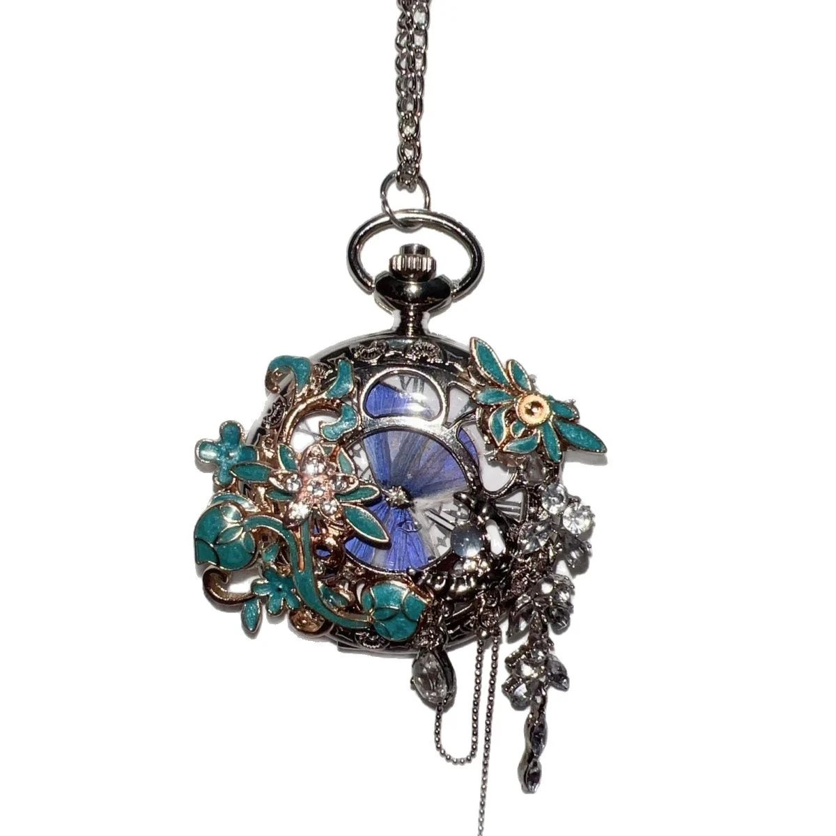 A Customizable Butterfly Gift For Dazzling New Chinese-style Feather Pocket Watch — image 7