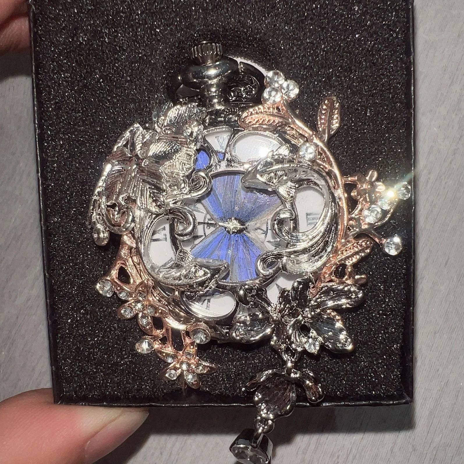 A Customizable Butterfly Gift For Dazzling New Chinese-style Feather Pocket Watch — image 6