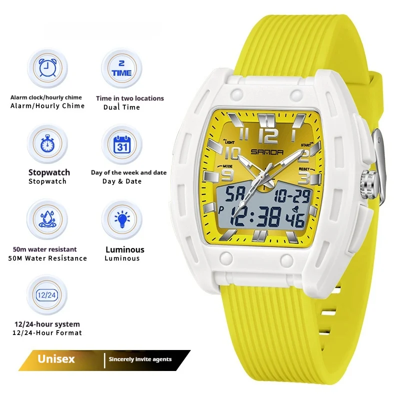 A Sporty Stylish And Energetic Unisex Bucket-style Wristwatch — variant image