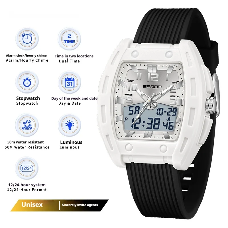A Sporty Stylish And Energetic Unisex Bucket-style Wristwatch — variant image