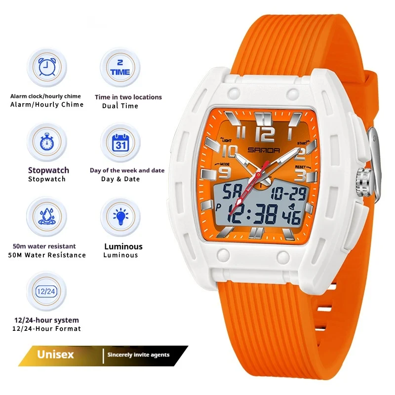 A Sporty Stylish And Energetic Unisex Bucket-style Wristwatch — image 3