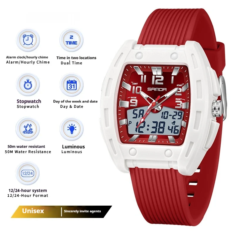 A Sporty Stylish And Energetic Unisex Bucket-style Wristwatch — variant image