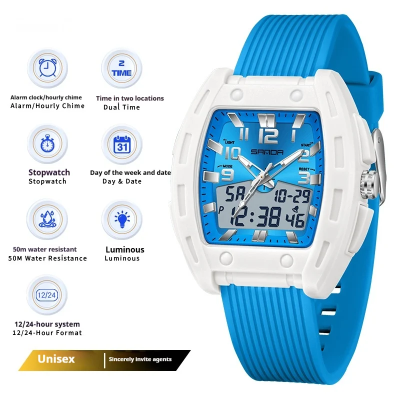 A Sporty Stylish And Energetic Unisex Bucket-style Wristwatch — image 4