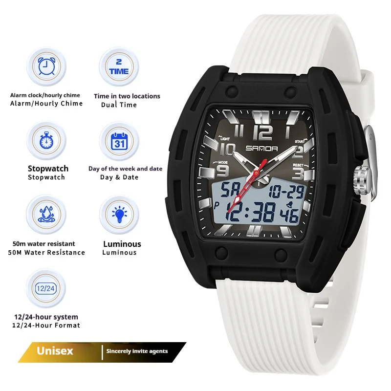 A Sporty Stylish And Energetic Unisex Bucket-style Wristwatch — variant image