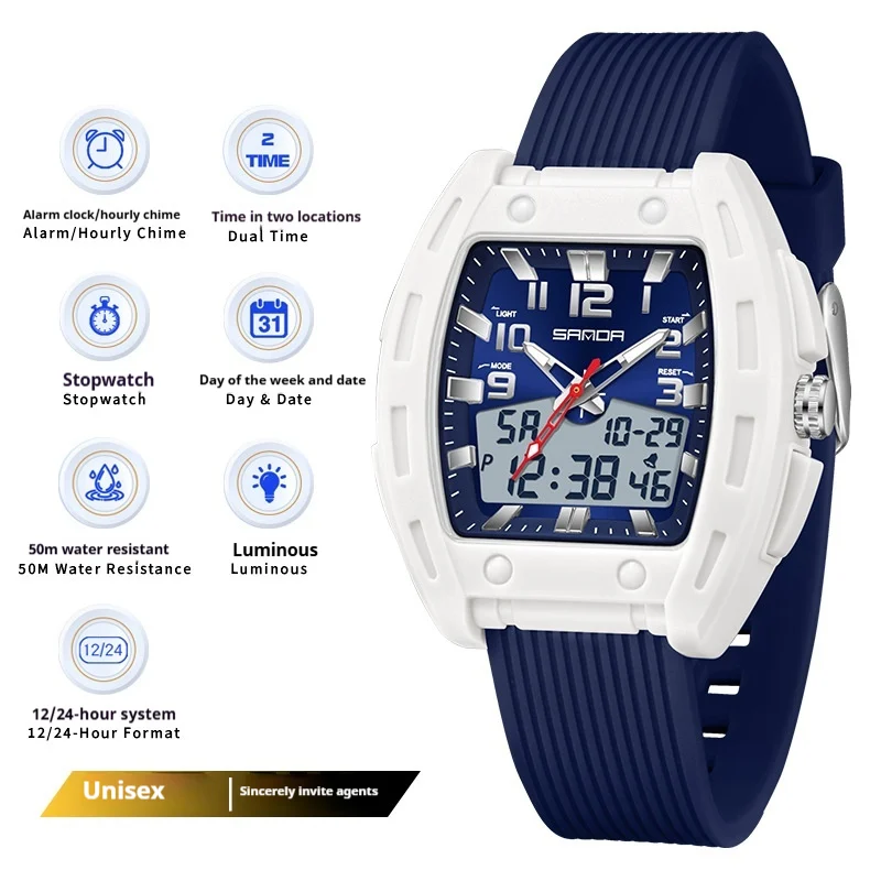 A Sporty Stylish And Energetic Unisex Bucket-style Wristwatch — variant image