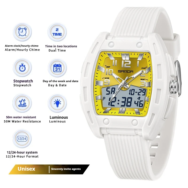 A Sporty Stylish And Energetic Unisex Bucket-style Wristwatch — variant image