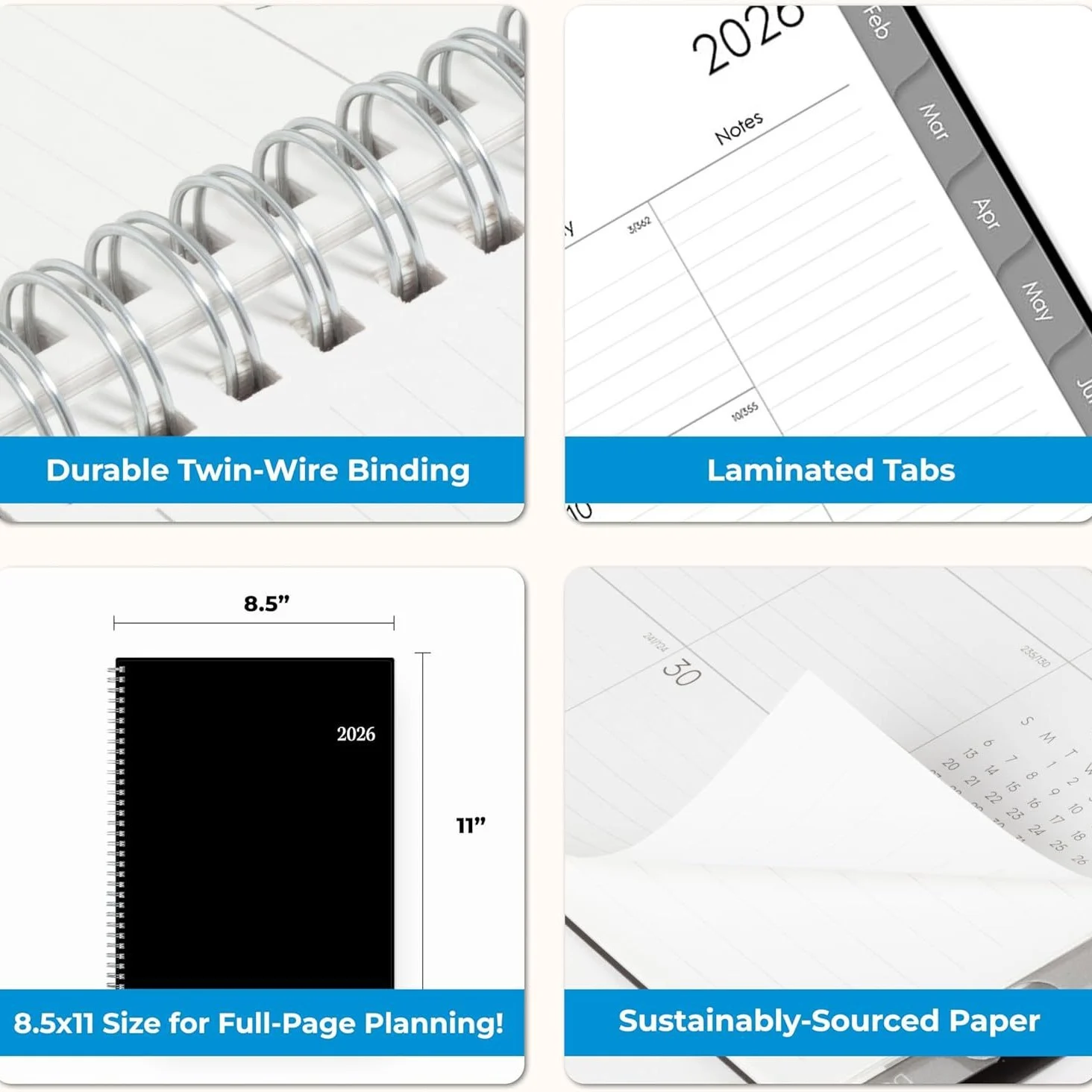 A5 Leather Notebook High Aesthetic Business Planner — image 5