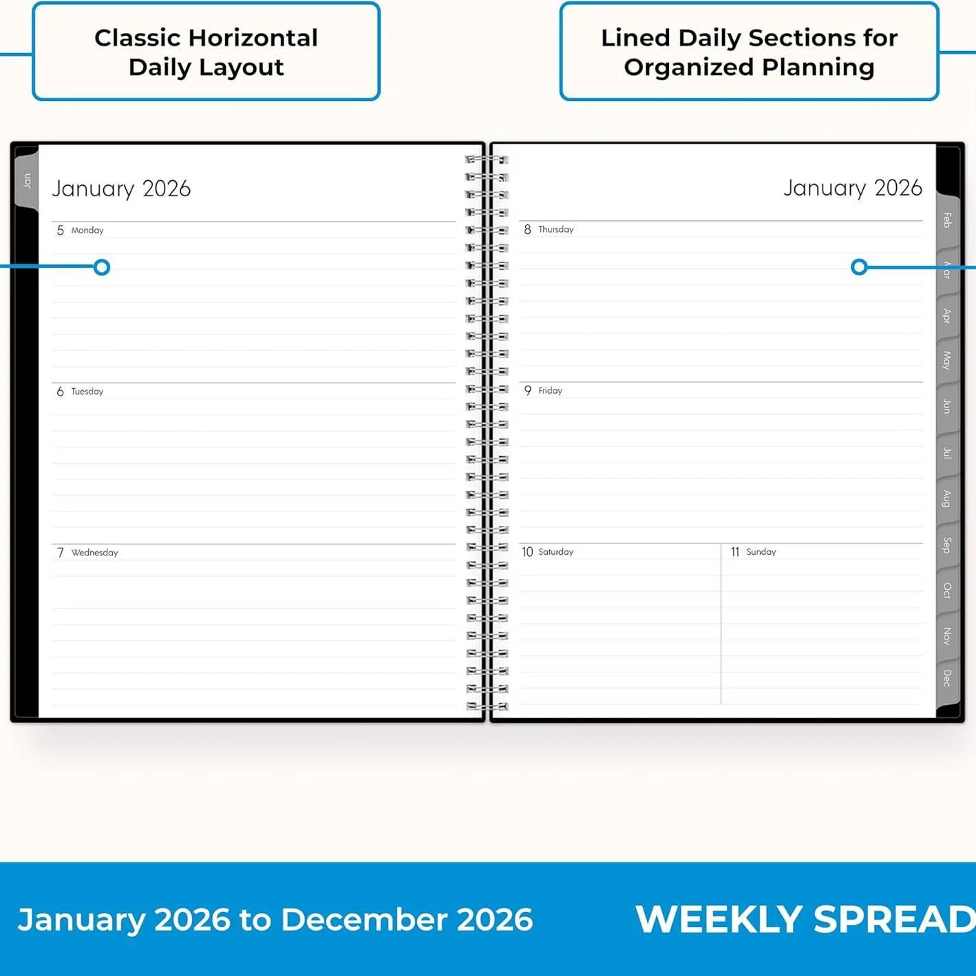 A5 Leather Notebook High Aesthetic Business Planner — image 8