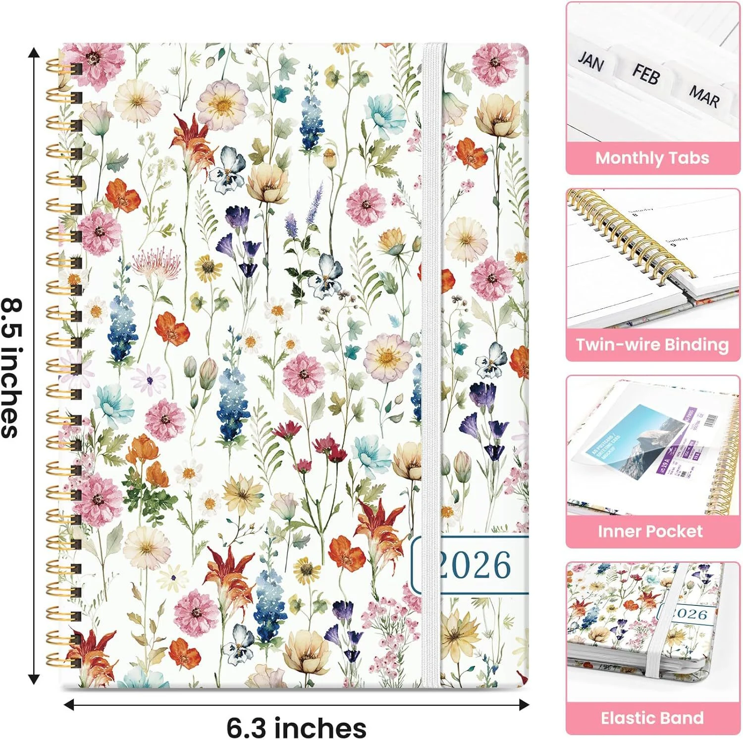 A5 Leather Notebook High Aesthetic Business Planner — image 6