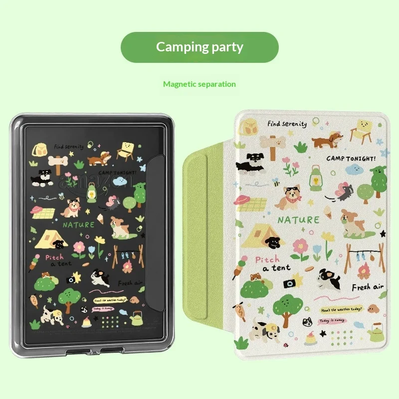 Acrylic Transparent Painted Single-bottom E-reader Protective Case — image 10