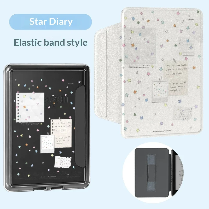 Acrylic Transparent Painted Single-bottom E-reader Protective Case — image 2