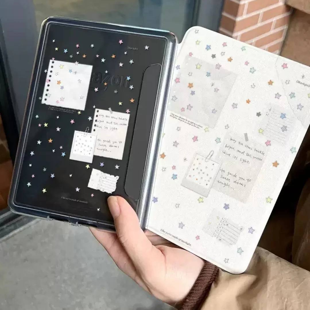 Acrylic Transparent Painted Single-bottom E-reader Protective Case — image 4