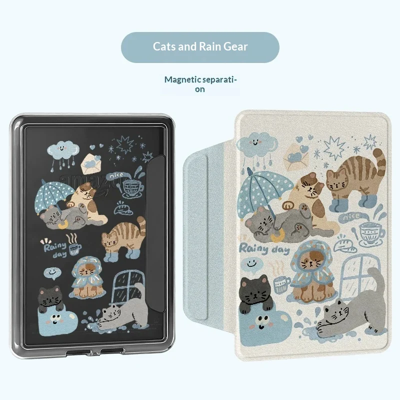 Acrylic Transparent Painted Single-bottom E-reader Protective Case — image 11
