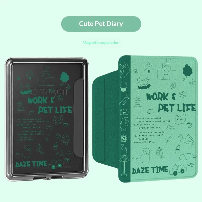 Acrylic Transparent Painted Single-bottom E-reader Protective Case — image 15