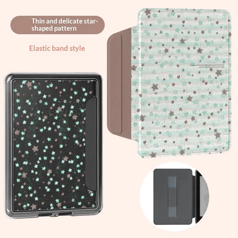 Acrylic Transparent Painted Single-bottom E-reader Protective Case — image 6