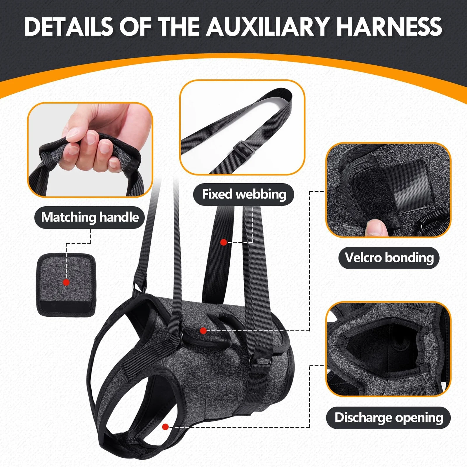 Adjustable Dog Lift Harness, Sling For Large Dogs Support And Rehab Harness Weak Rear… — image 6