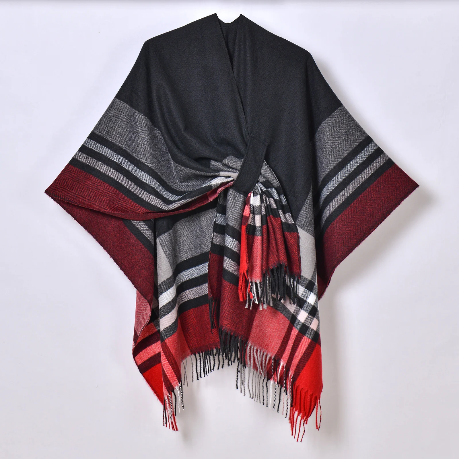 Adjustable Strap New Classic Plaid Shawl — image 5