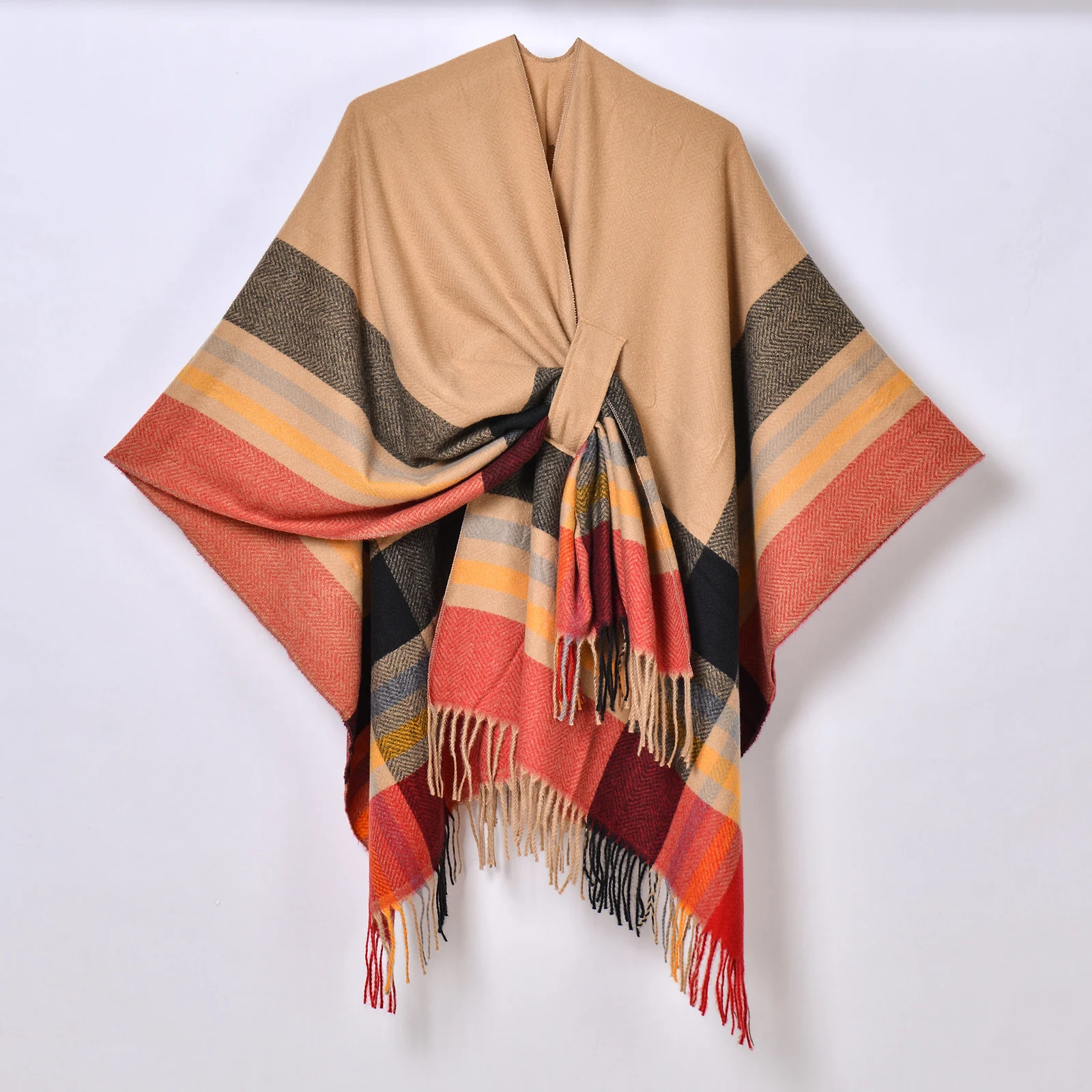 Adjustable Strap New Classic Plaid Shawl — image 4