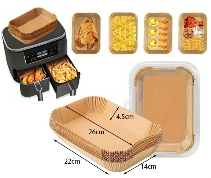 Air Fryer Pan-rectangular-100 Sheets — image 1