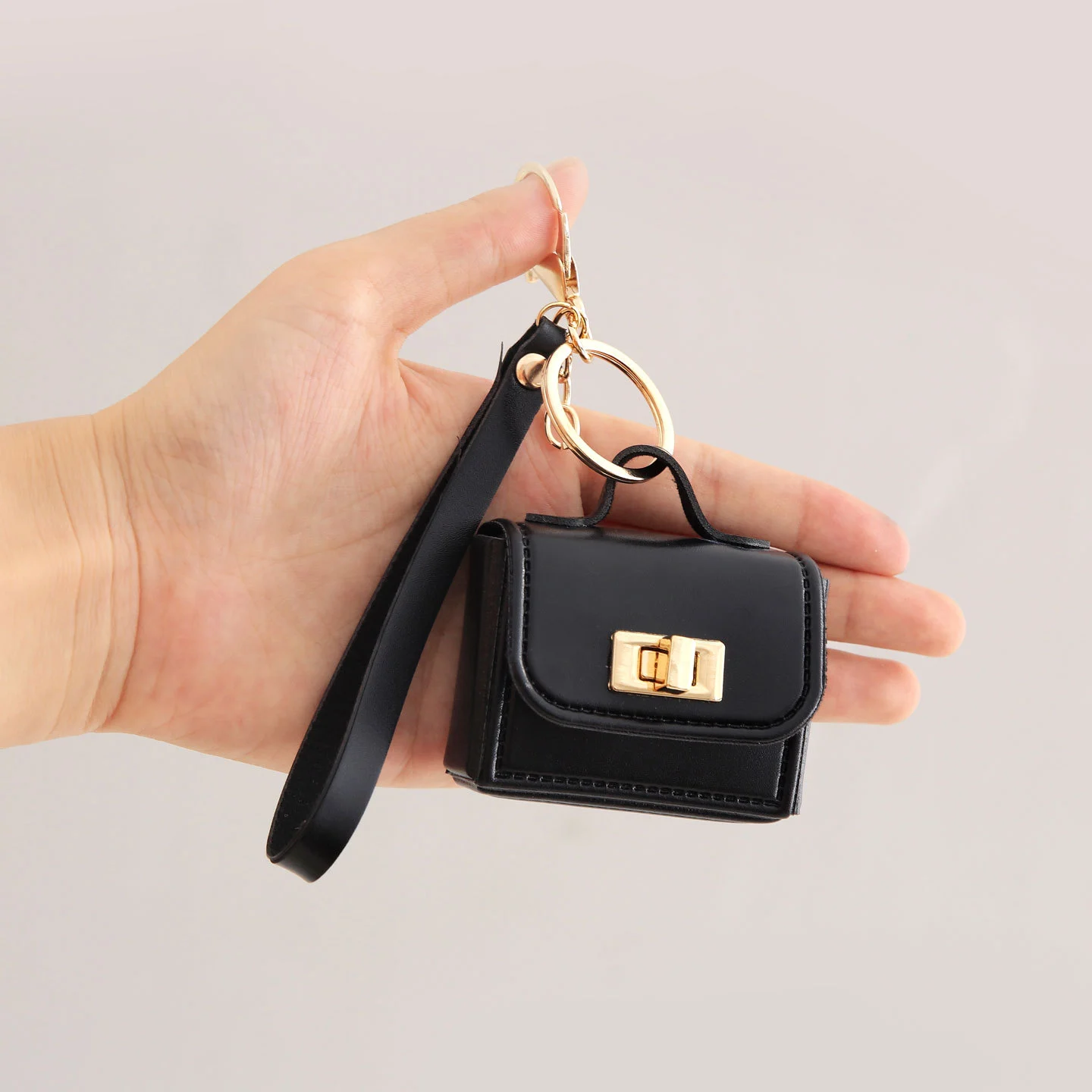 All-match Accessory Small Wallet PU Keychain — variant image
