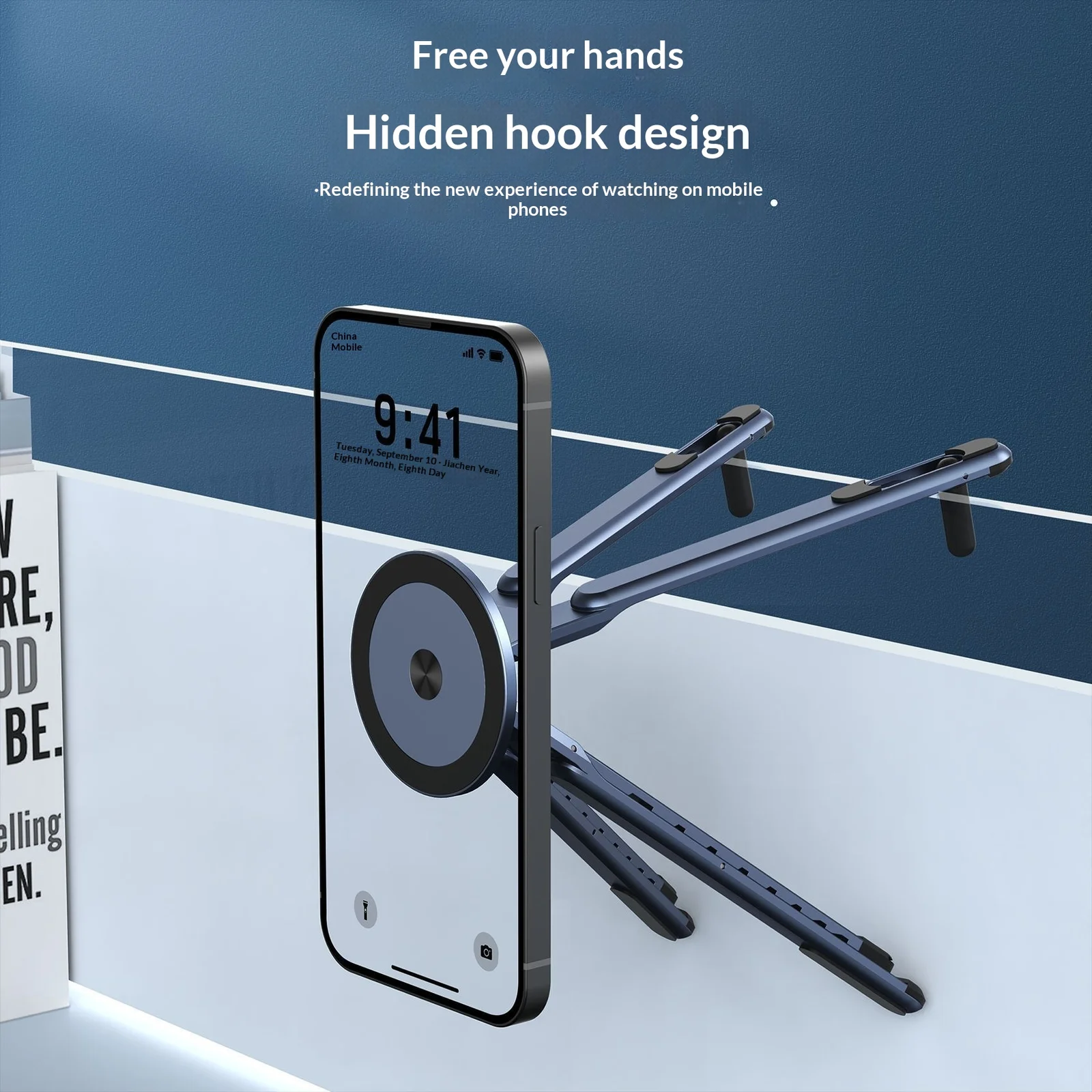 Aluminum Alloy Travel Mobile Phone Photography Stand Portable Folding Laptop Tablet… — image 3